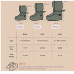 Mamalila Allrounder-Booties Softshell-Überzieher für Kleinkinder Größen Baby, Midi, Maxi Wärmeschutz und Schmutzfang